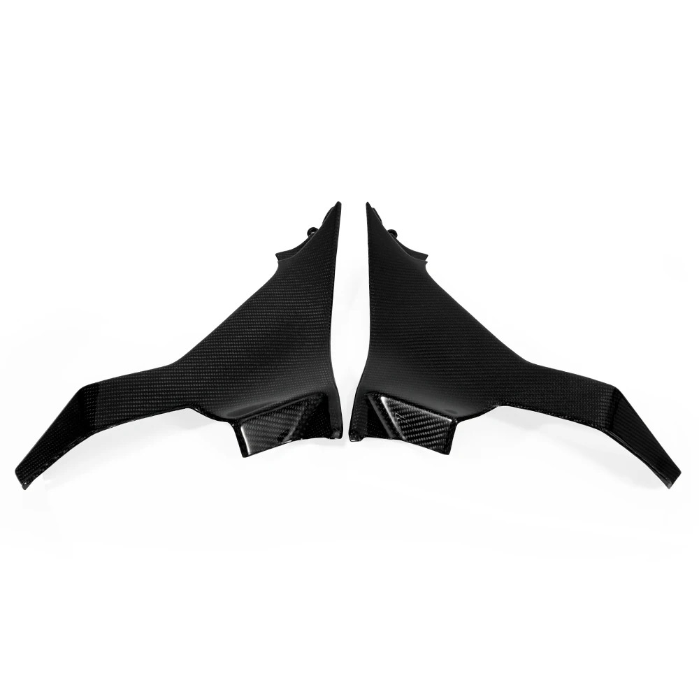 Motorcycle 100% Carbon Fiber Side Fairing Cover for Ninja 400 2019 Glassy Black